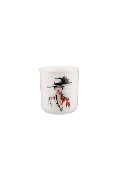 Hermia Juego de Cena de Porcelana de 4 Piezas Blanco
